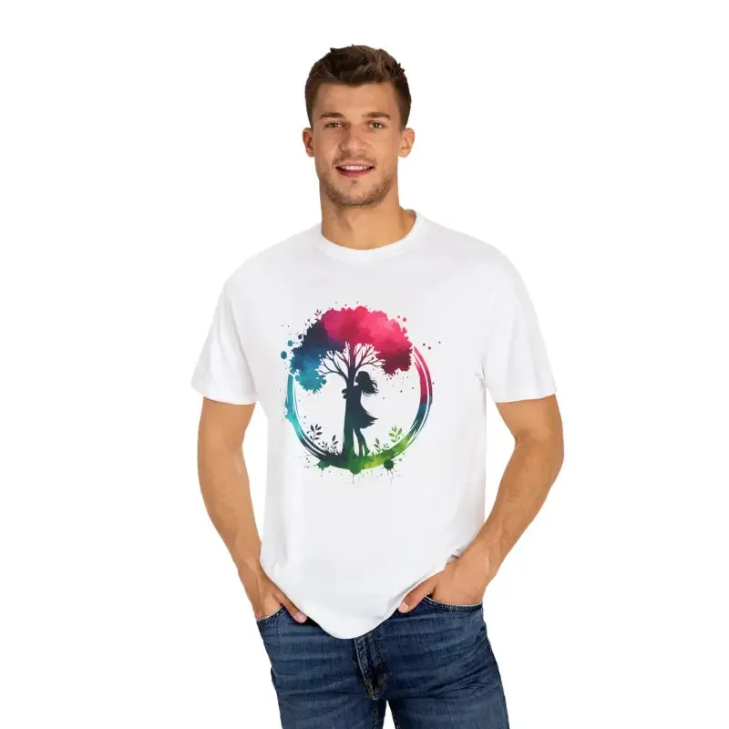 Girl Hugging Tree Tee for World Environment Day