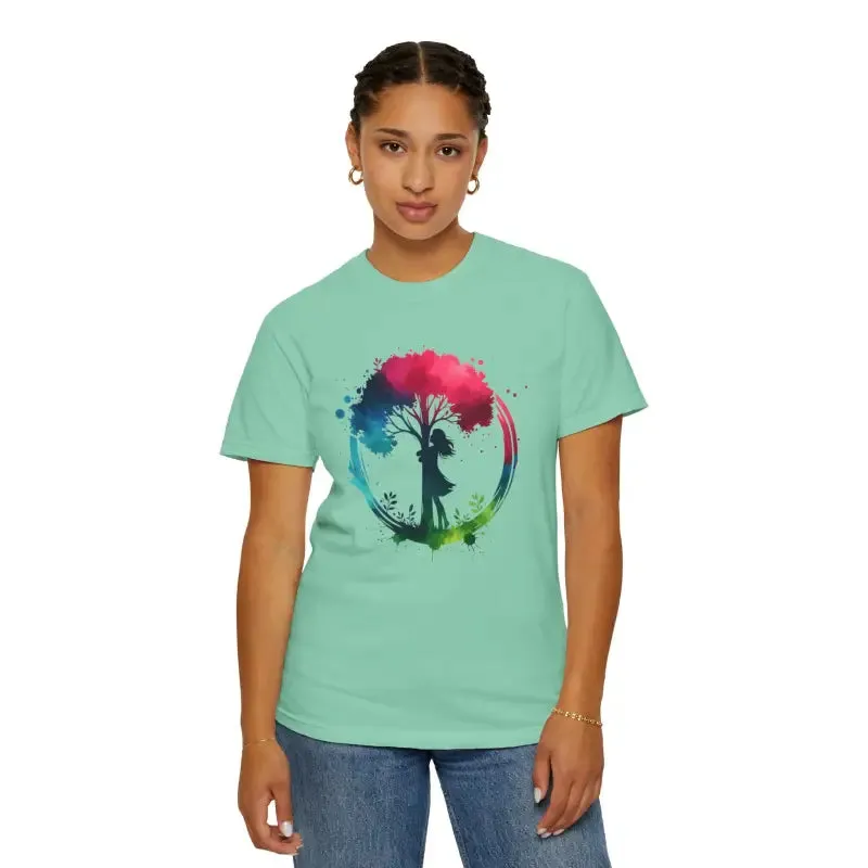 Girl Hugging Tree Tee for World Environment Day