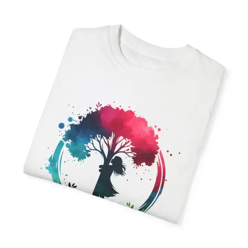 Girl Hugging Tree Tee for World Environment Day