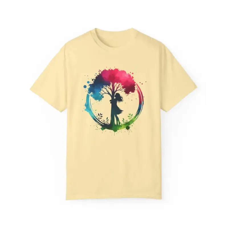 Girl Hugging Tree Tee for World Environment Day