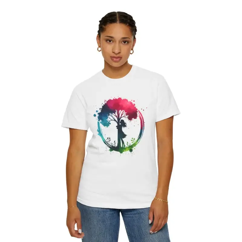 Girl Hugging Tree Tee for World Environment Day