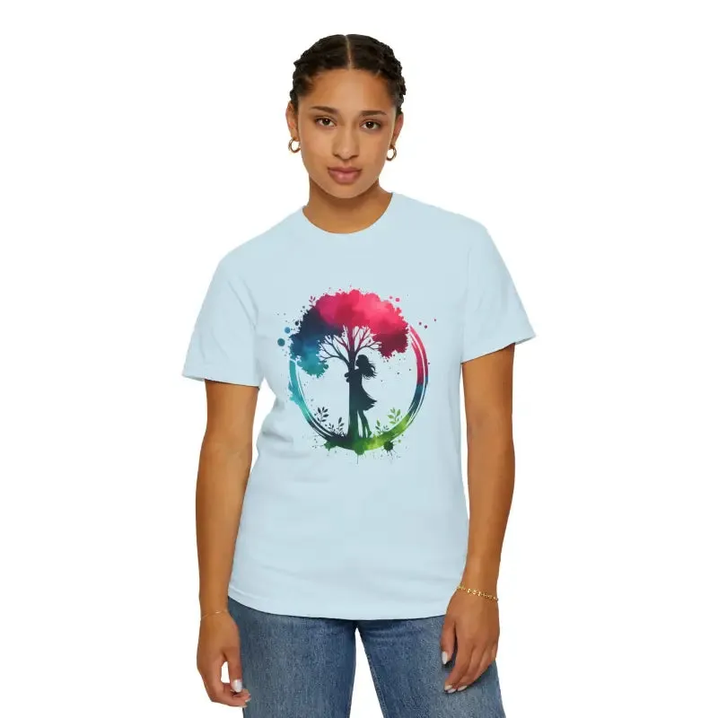 Girl Hugging Tree Tee for World Environment Day