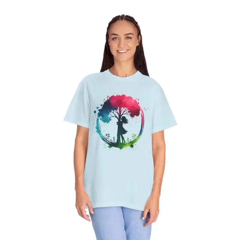 Girl Hugging Tree Tee for World Environment Day