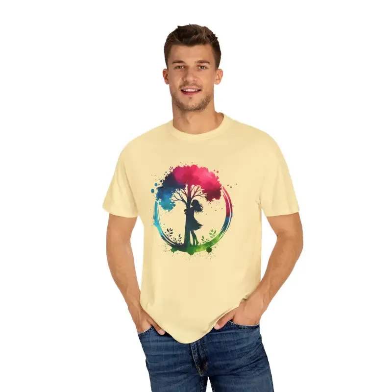 Girl Hugging Tree Tee for World Environment Day