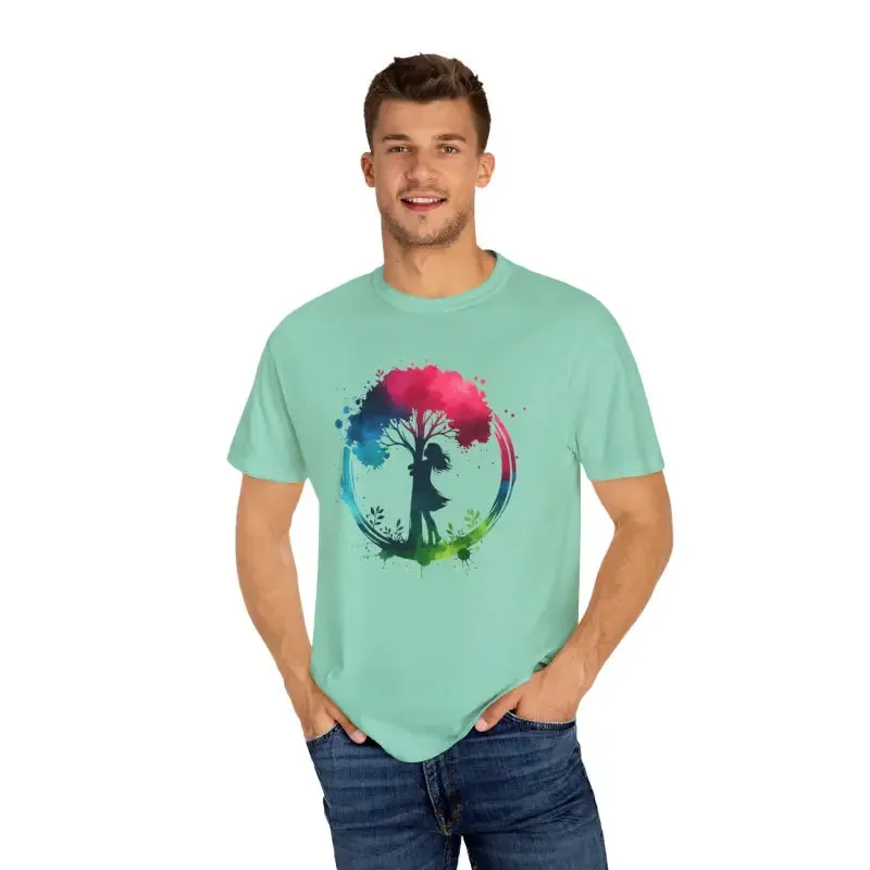 Girl Hugging Tree Tee for World Environment Day