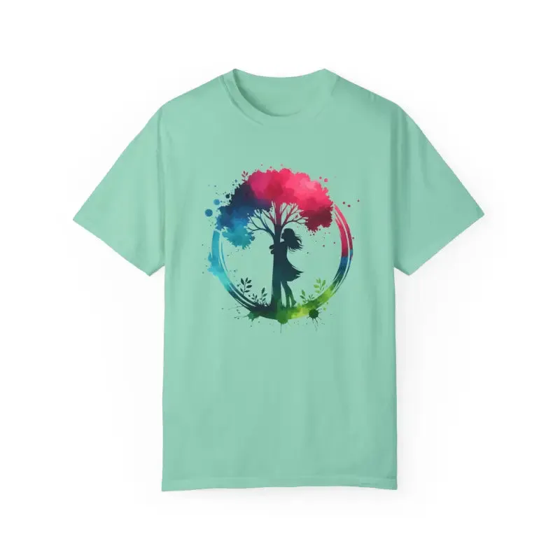Girl Hugging Tree Tee for World Environment Day