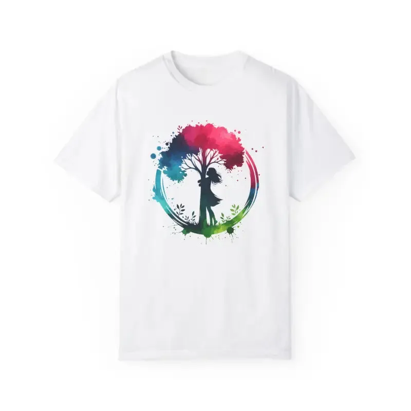 Girl Hugging Tree Tee for World Environment Day