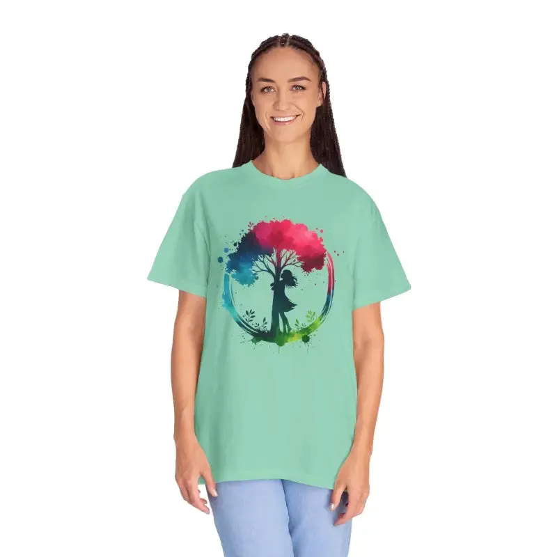 Girl Hugging Tree Tee for World Environment Day