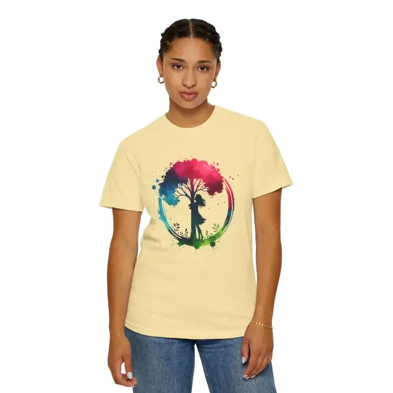 Girl Hugging Tree Tee for World Environment Day