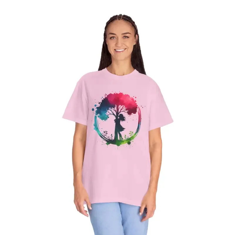 Girl Hugging Tree Tee for World Environment Day