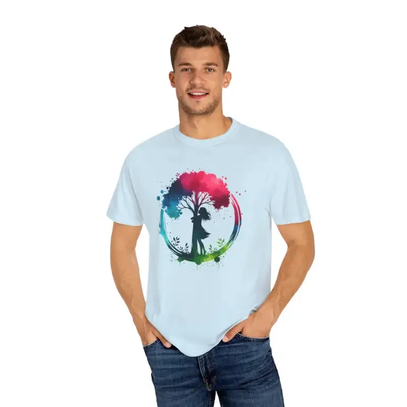 Girl Hugging Tree Tee for World Environment Day