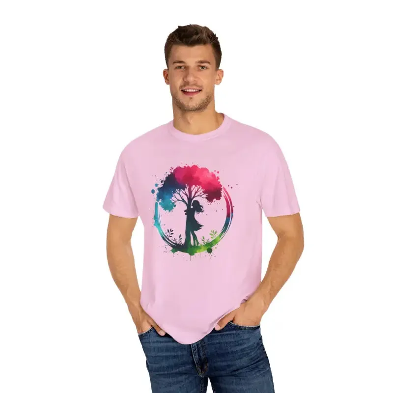 Girl Hugging Tree Tee for World Environment Day