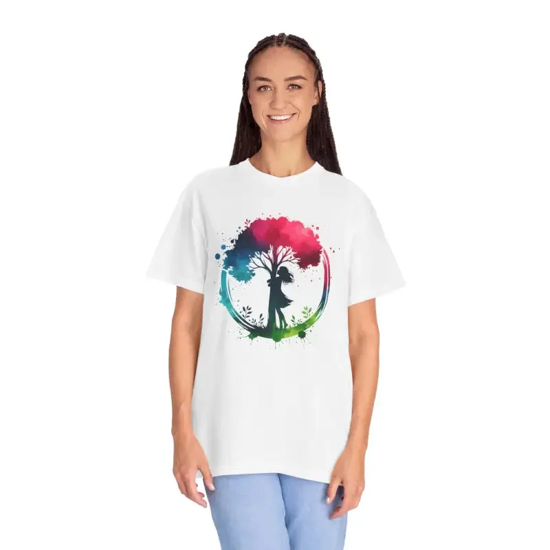 Girl Hugging Tree Tee for World Environment Day