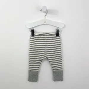 Grey Striped Leggings