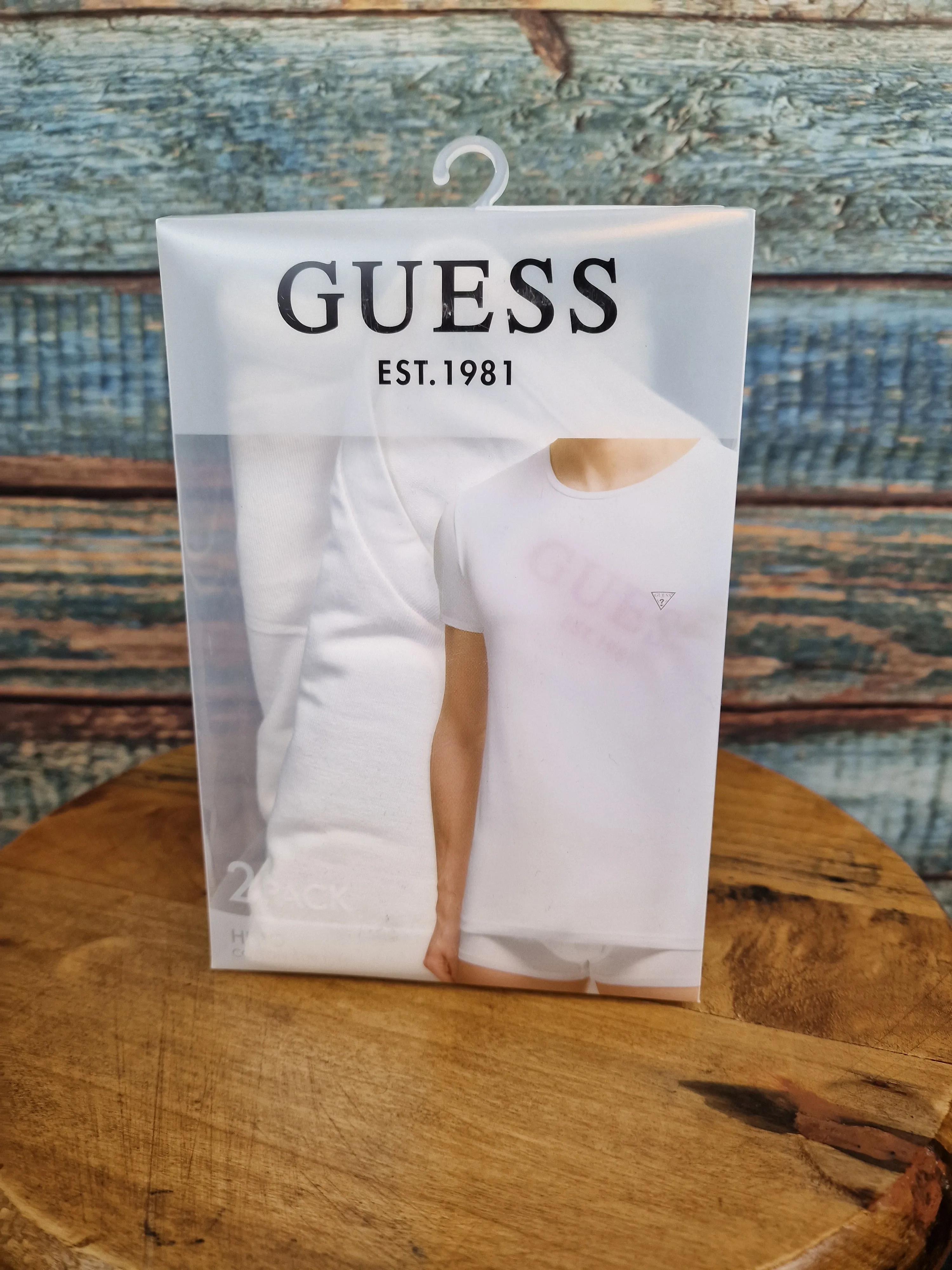 Guess 2 pack Triangle logo t-shirt