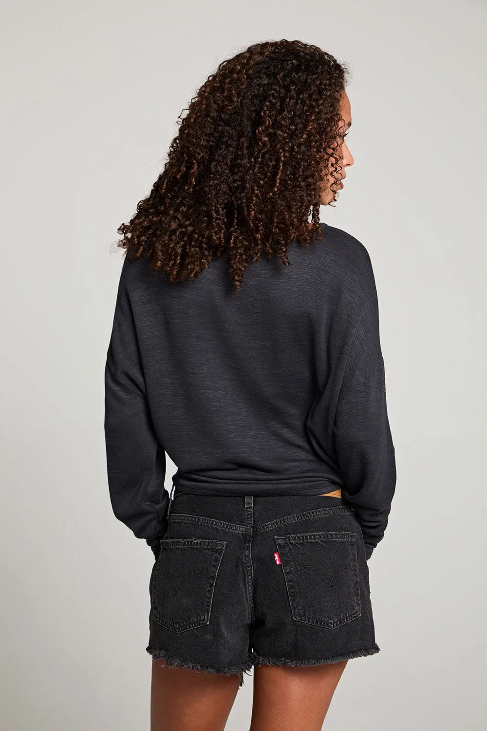 Gwyneth Licorice Black Long Sleeve