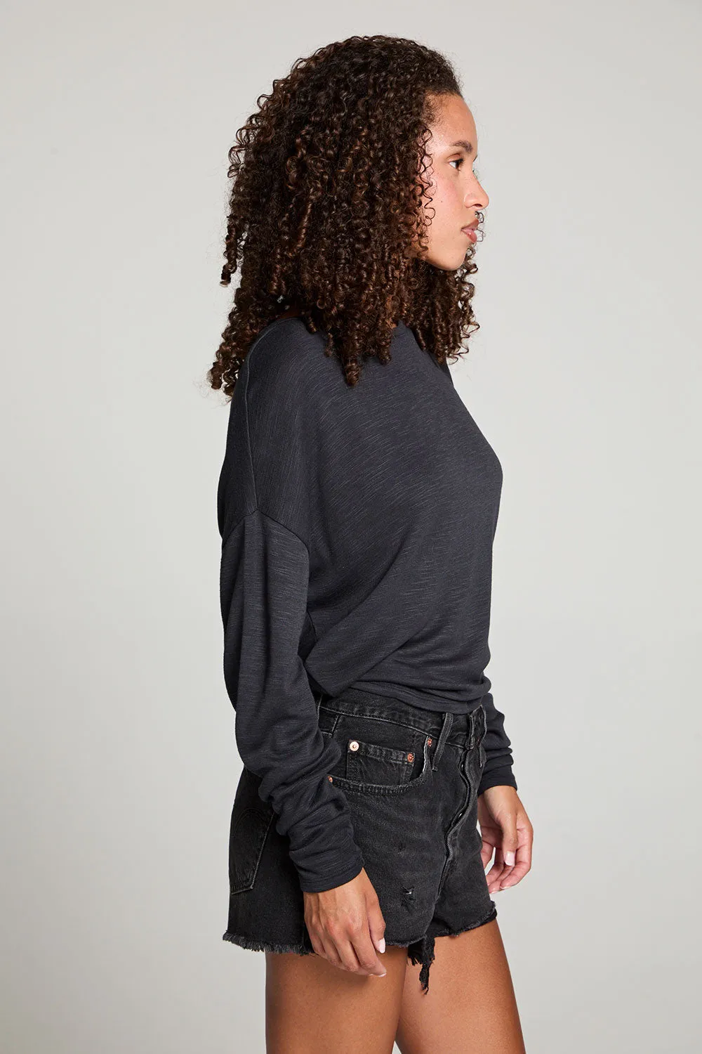 Gwyneth Licorice Black Long Sleeve