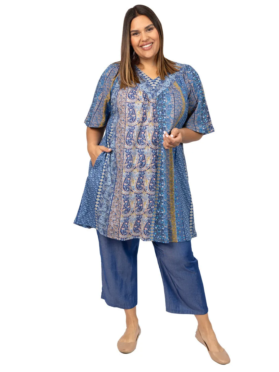 Hendrix Tunic - Blue Print*