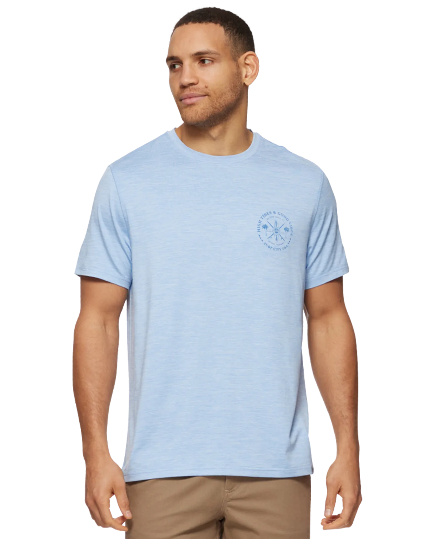 HIGH TIDES GOOD VIBES PERFORMANCE TEE