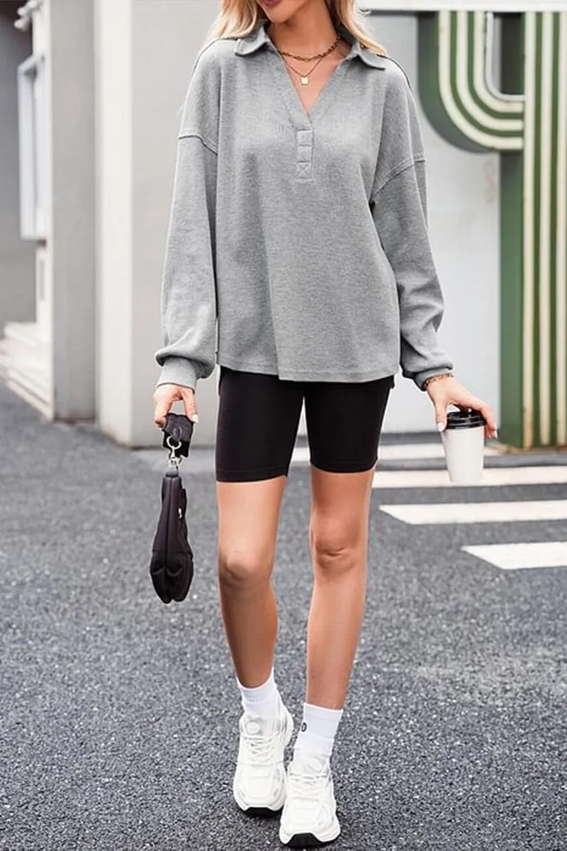 HTS1396 Laid-Back Luxe Polo Top