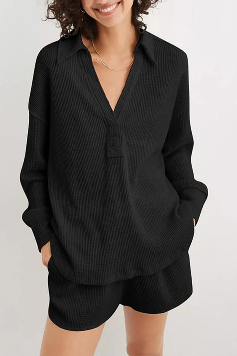 HTS1396 Laid-Back Luxe Polo Top