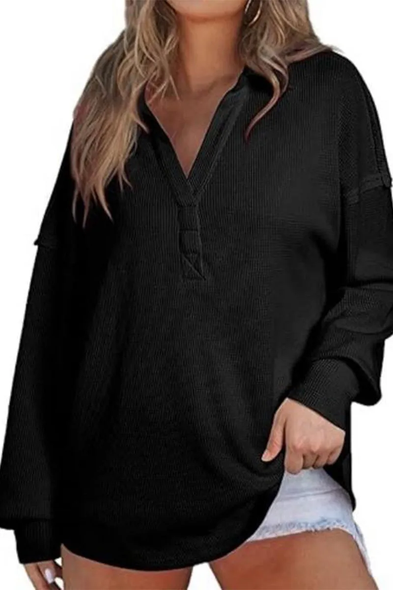 HTS1396 Laid-Back Luxe Polo Top