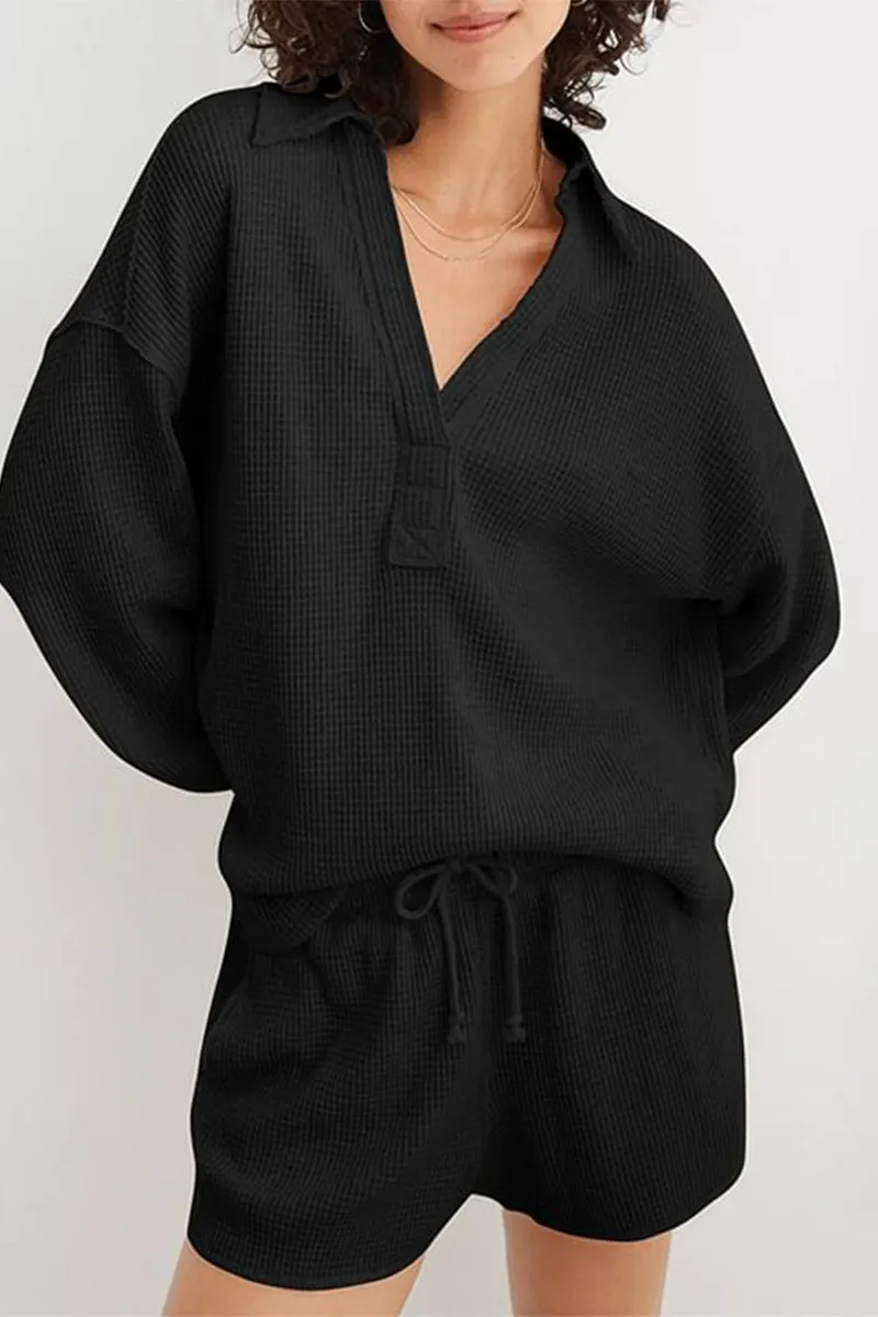 HTS1396 Laid-Back Luxe Polo Top