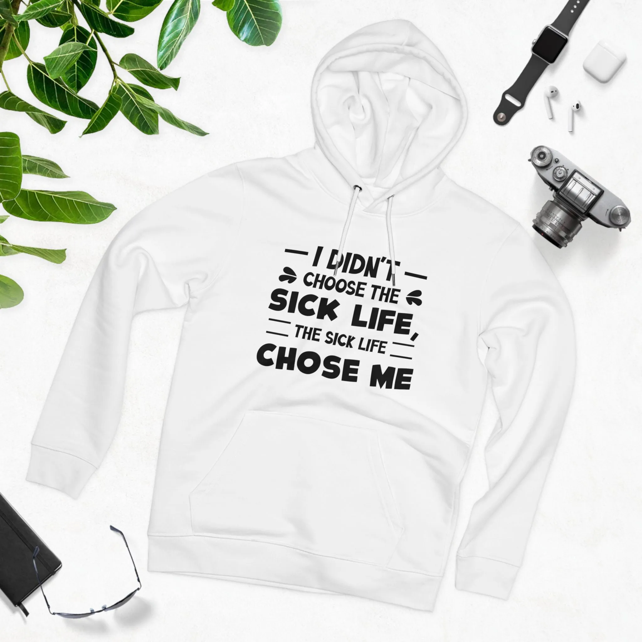 I Didn't Choose the Sick Life in Pastel Aesthetic | Unisex Heavy Blend Organic Hoodie Sweatshirt
