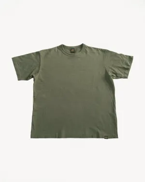 IHT-1610L-OLV - 6.5oz Loopwheel Crew Neck T-Shirt with Longer Body - Olive
