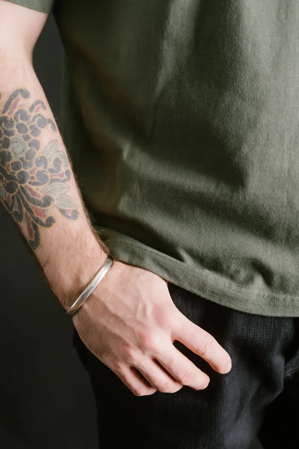 IHT-1610L-OLV - 6.5oz Loopwheel Crew Neck T-Shirt with Longer Body - Olive