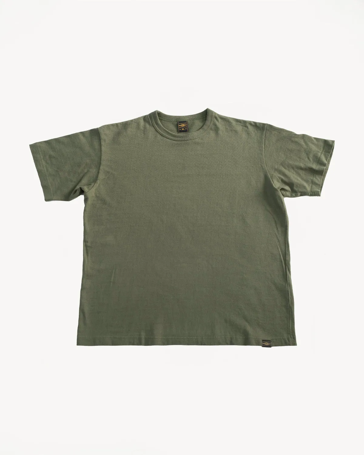 IHT-1610L-OLV - 6.5oz Loopwheel Crew Neck T-Shirt with Longer Body - Olive