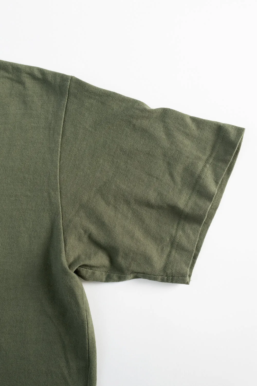 IHT-1610L-OLV - 6.5oz Loopwheel Crew Neck T-Shirt with Longer Body - Olive