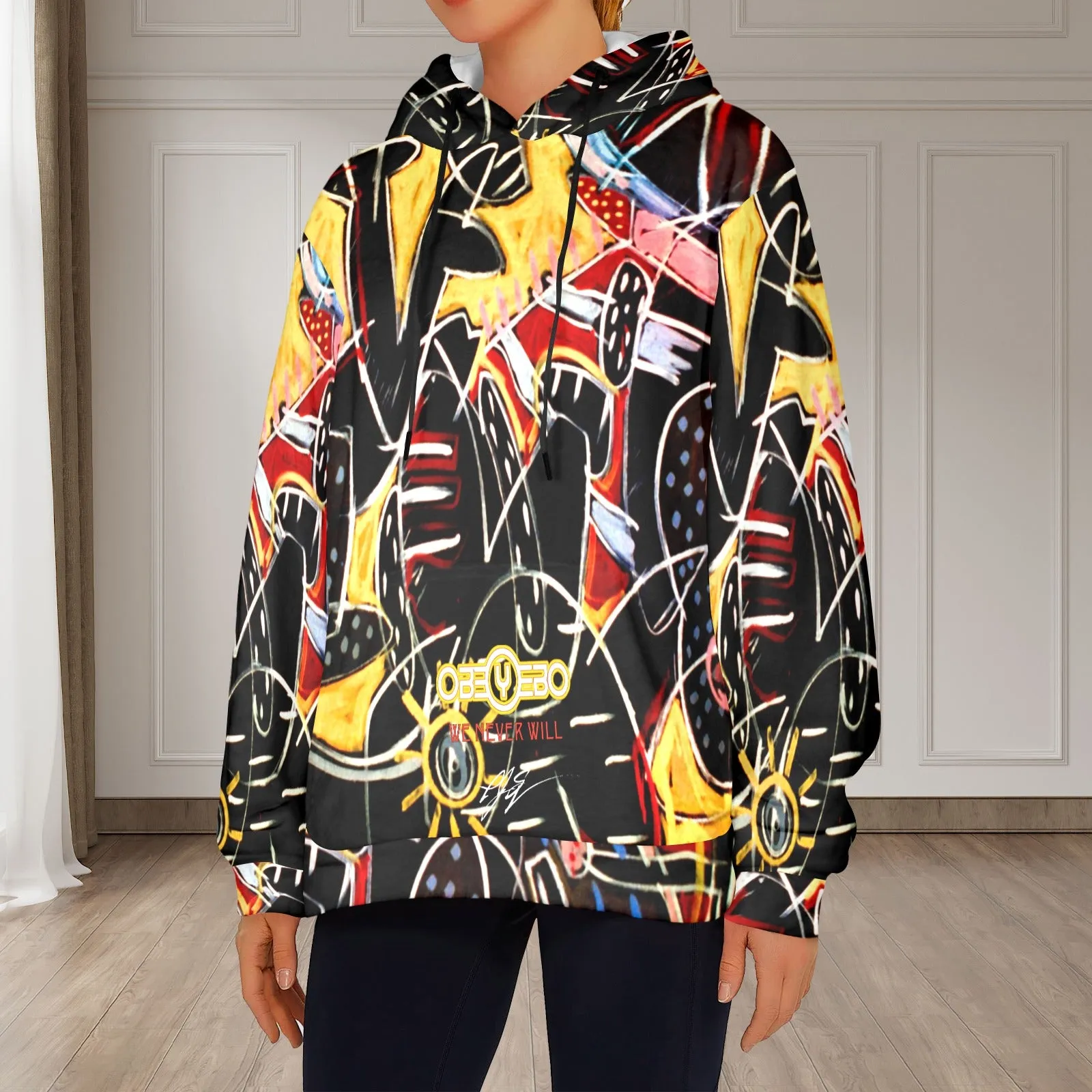 Indian Miniature Women's Flannel Hoodie
