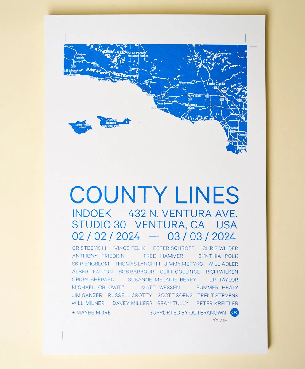 Indoek County Lines Tee Shirt - FINAL SALE