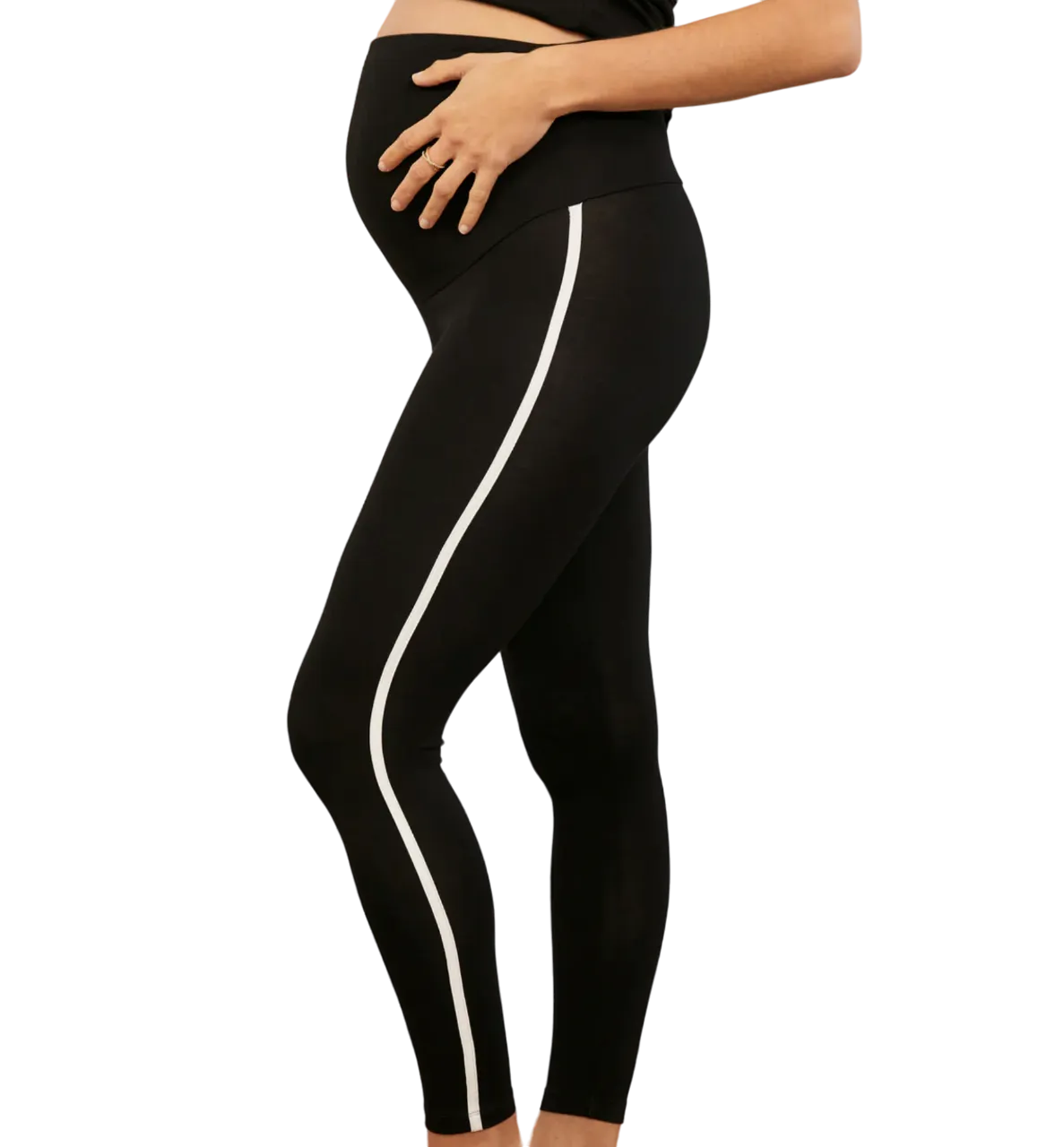 Isabella Oliver Black Willow Ecovero Maternity Leggings UK 8