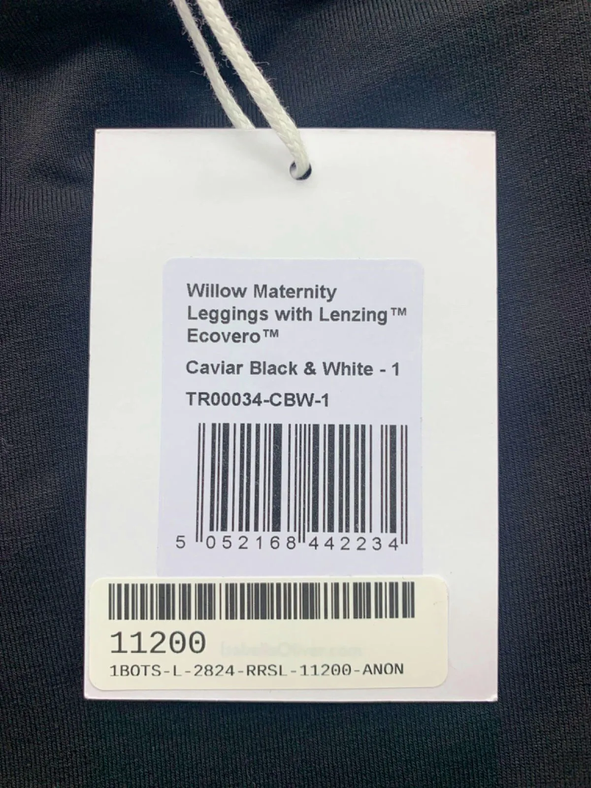 Isabella Oliver Black Willow Ecovero Maternity Leggings UK 8