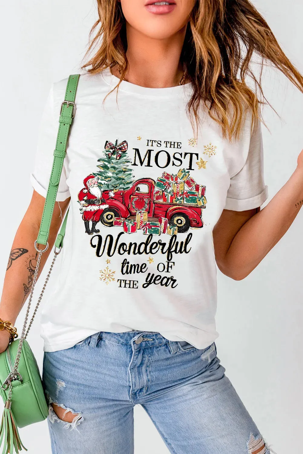 It’s the Most Wonderful Time of the Year Graphic Round Neck Short Sleeve T-Shirt