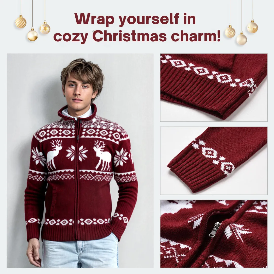 James | Festive Knit Cardigan