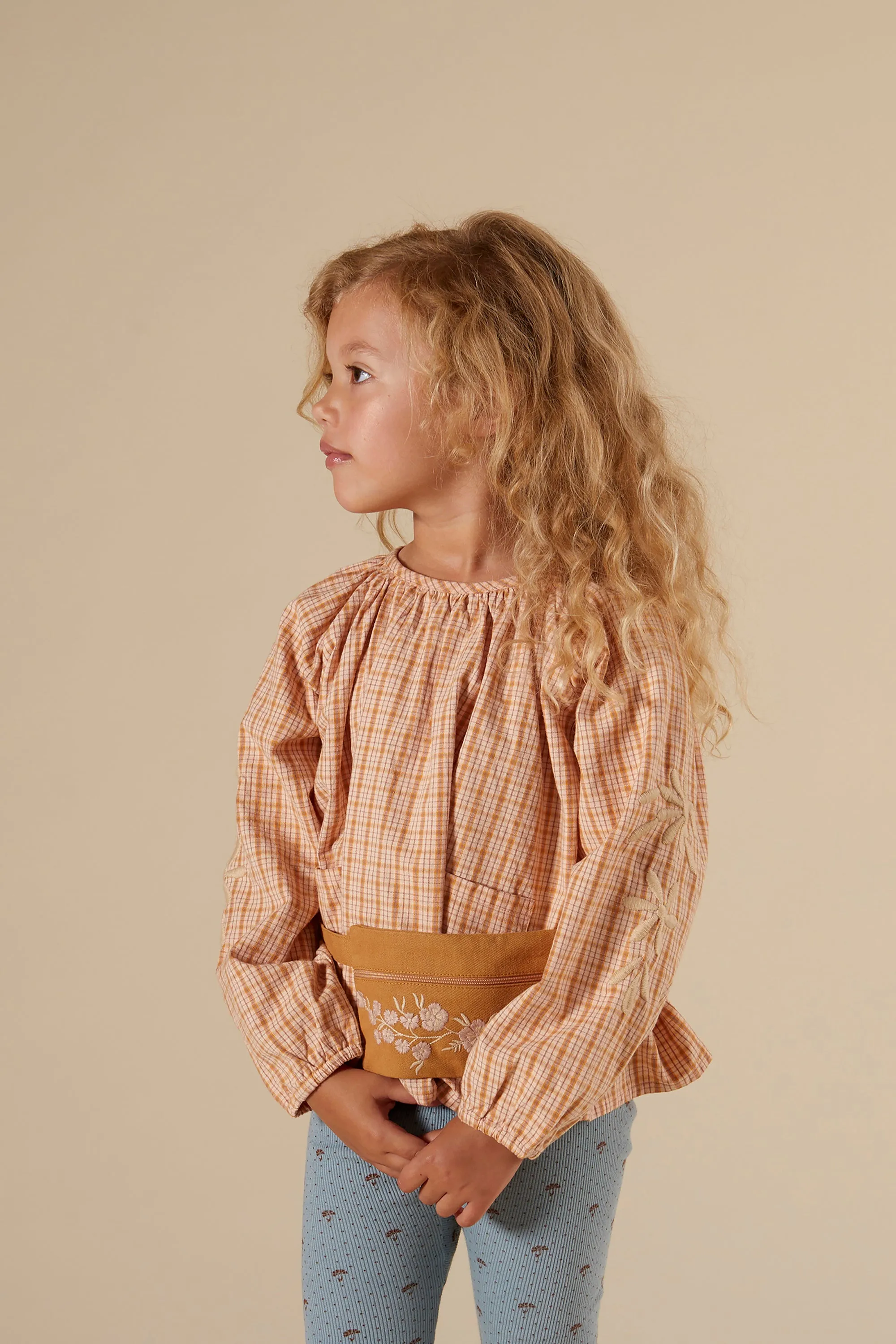 'Jeanne' Top - Forester Check Ribbon