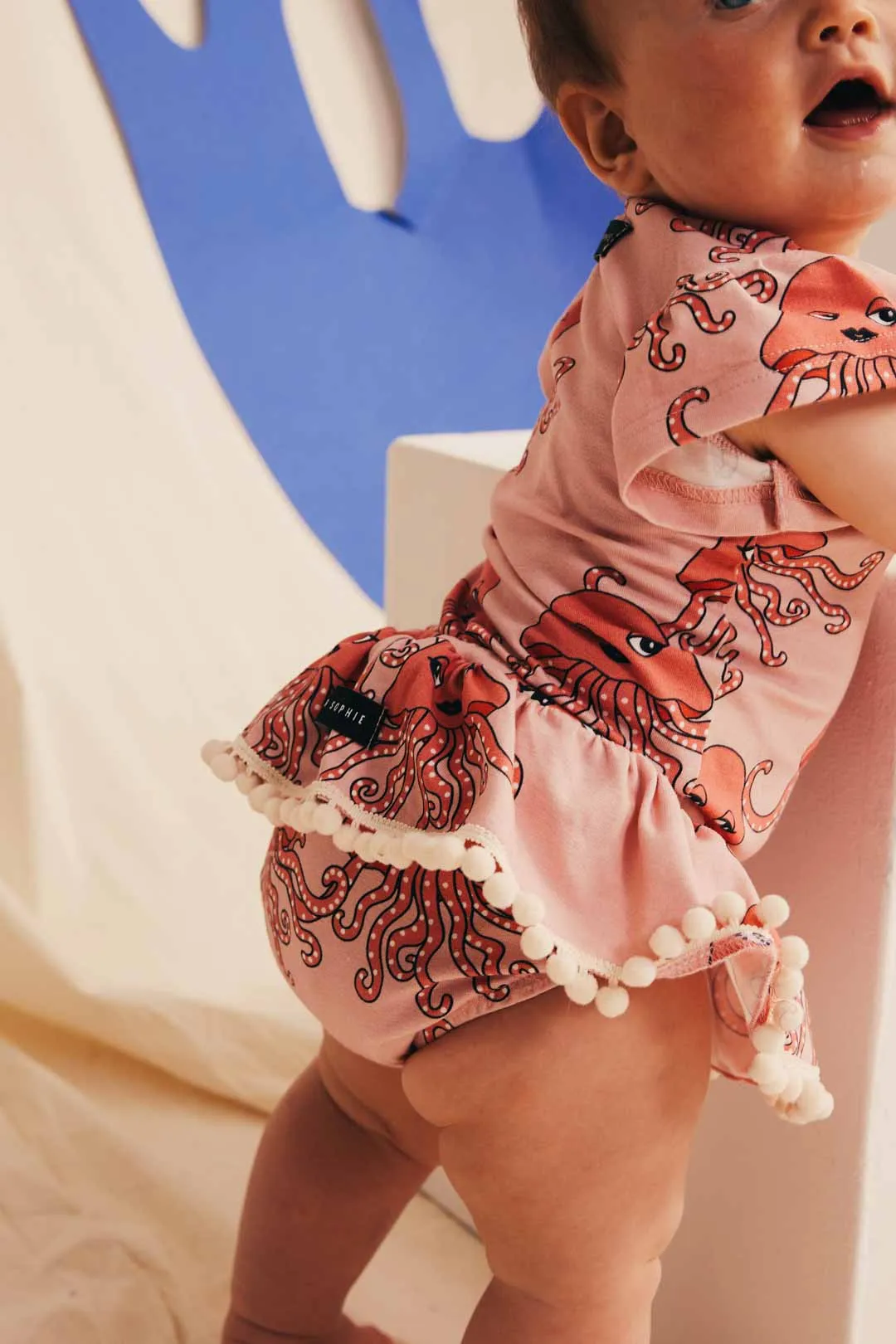 Jellyfish Pink Frill Bodysuit