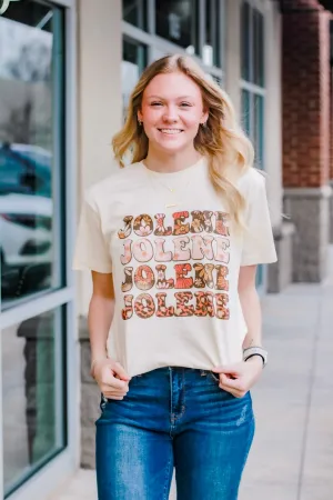 Jolene Graphic tee in Cream