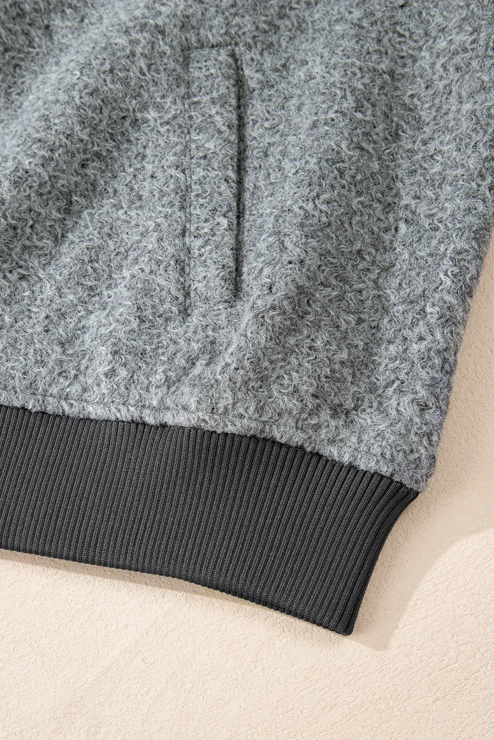 KaleaBoutique Fuzzy Zip Up Pocketed Sleeve Jacket
