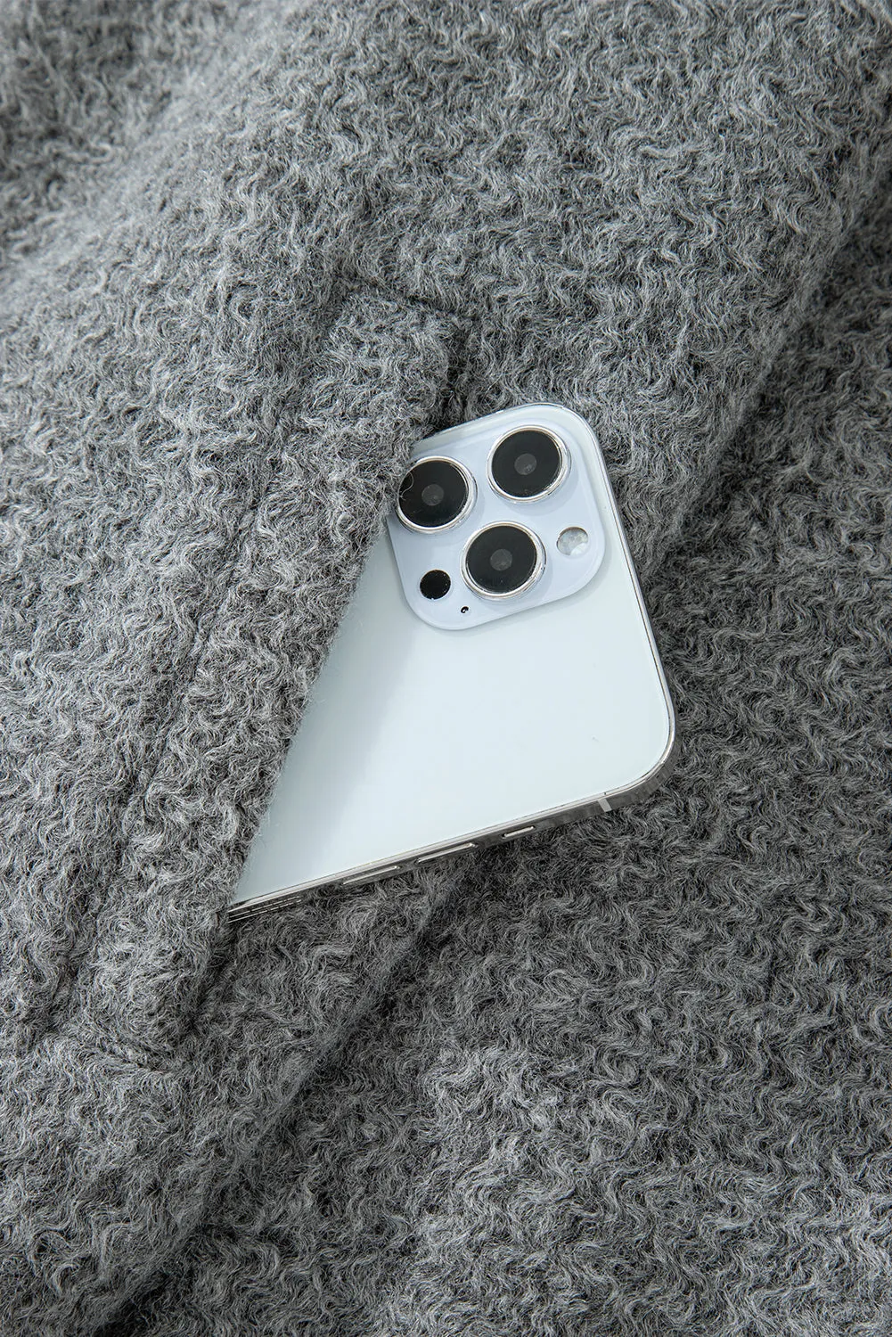 KaleaBoutique Fuzzy Zip Up Pocketed Sleeve Jacket