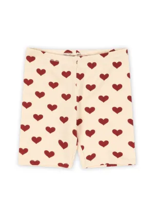 [Konges slojd] Classic Short Leggings GOTS - Amour Rouge