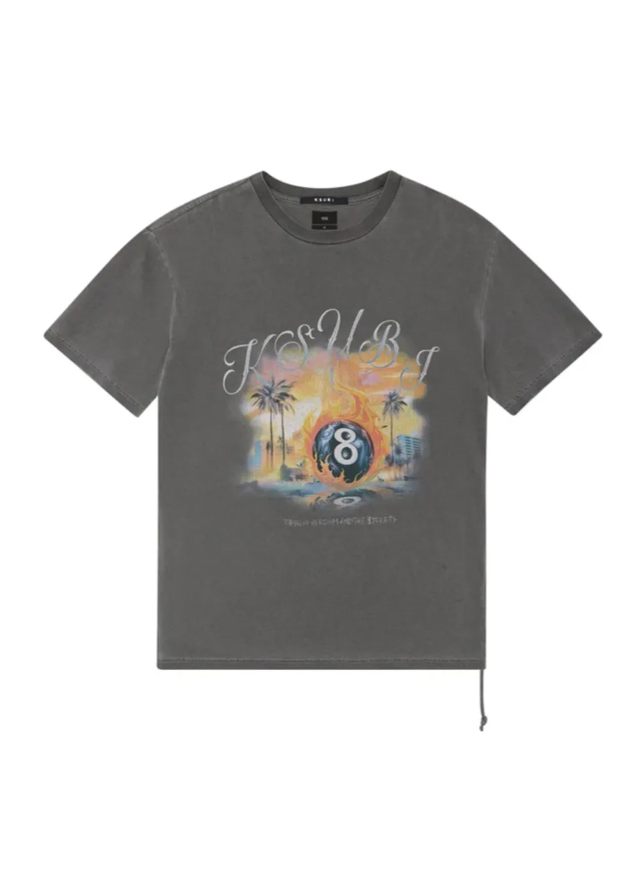 KSUBI World Order Biggie Tee - Charcoal
