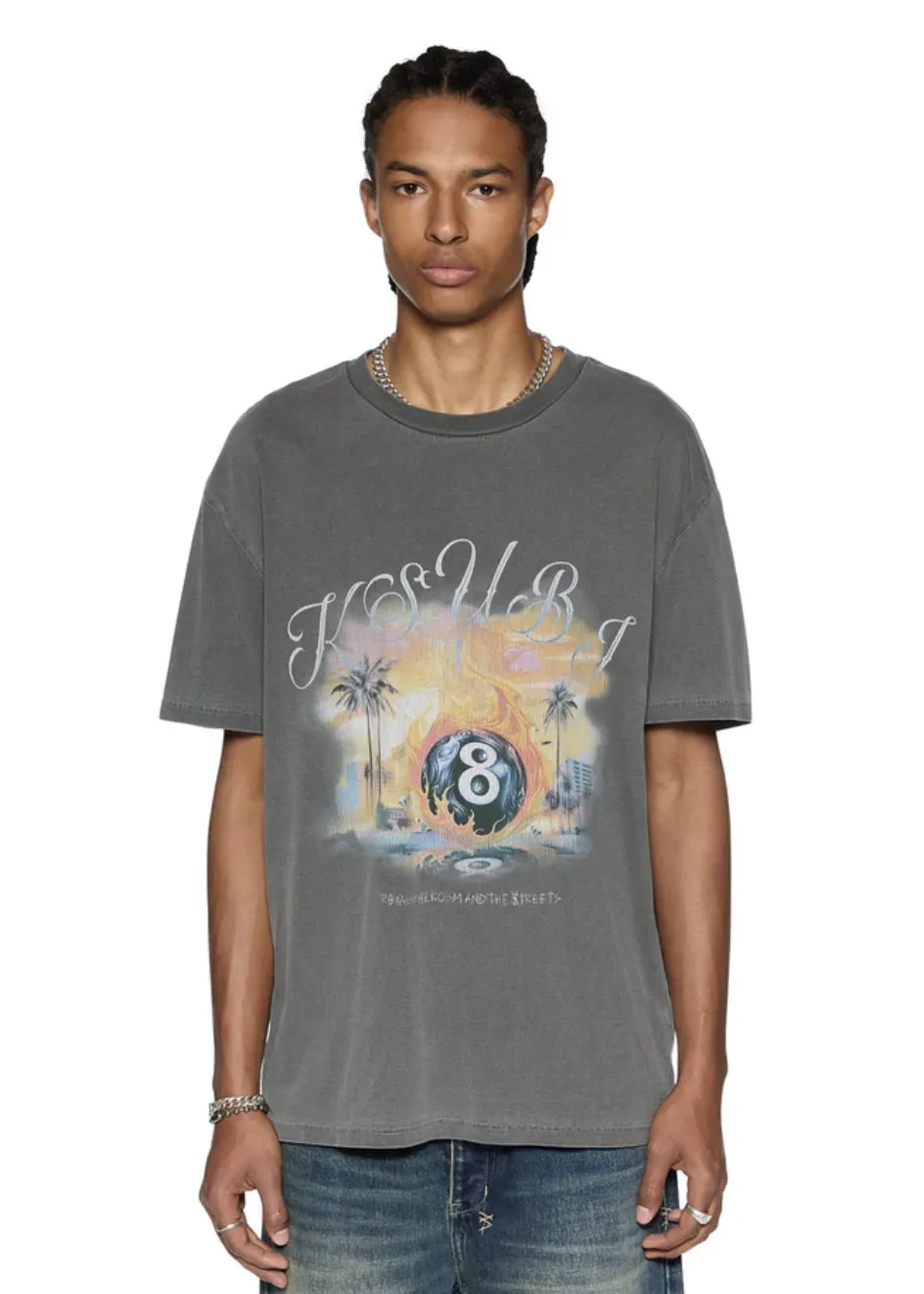KSUBI World Order Biggie Tee - Charcoal
