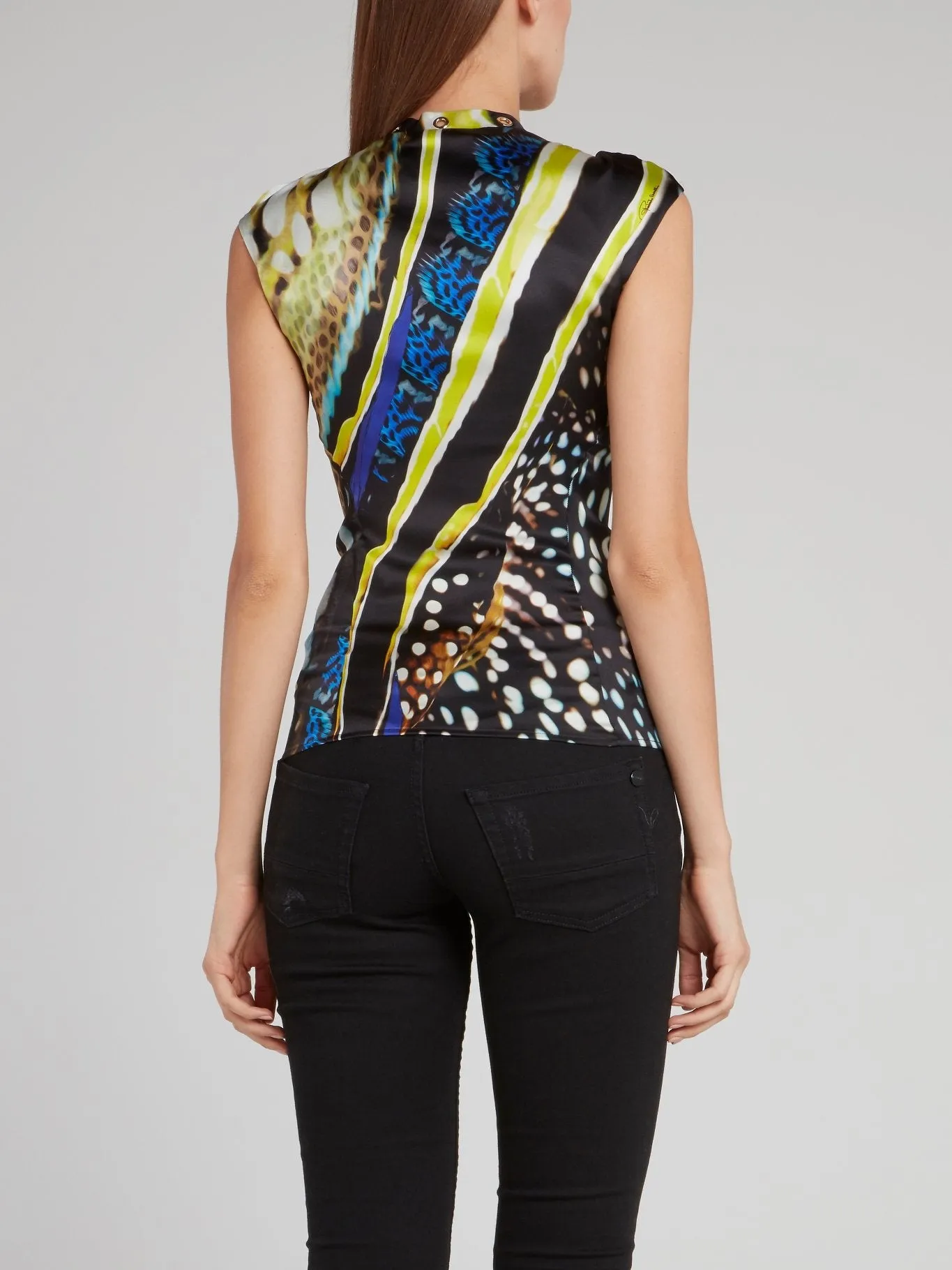 Lace Up Sleeveless Top
