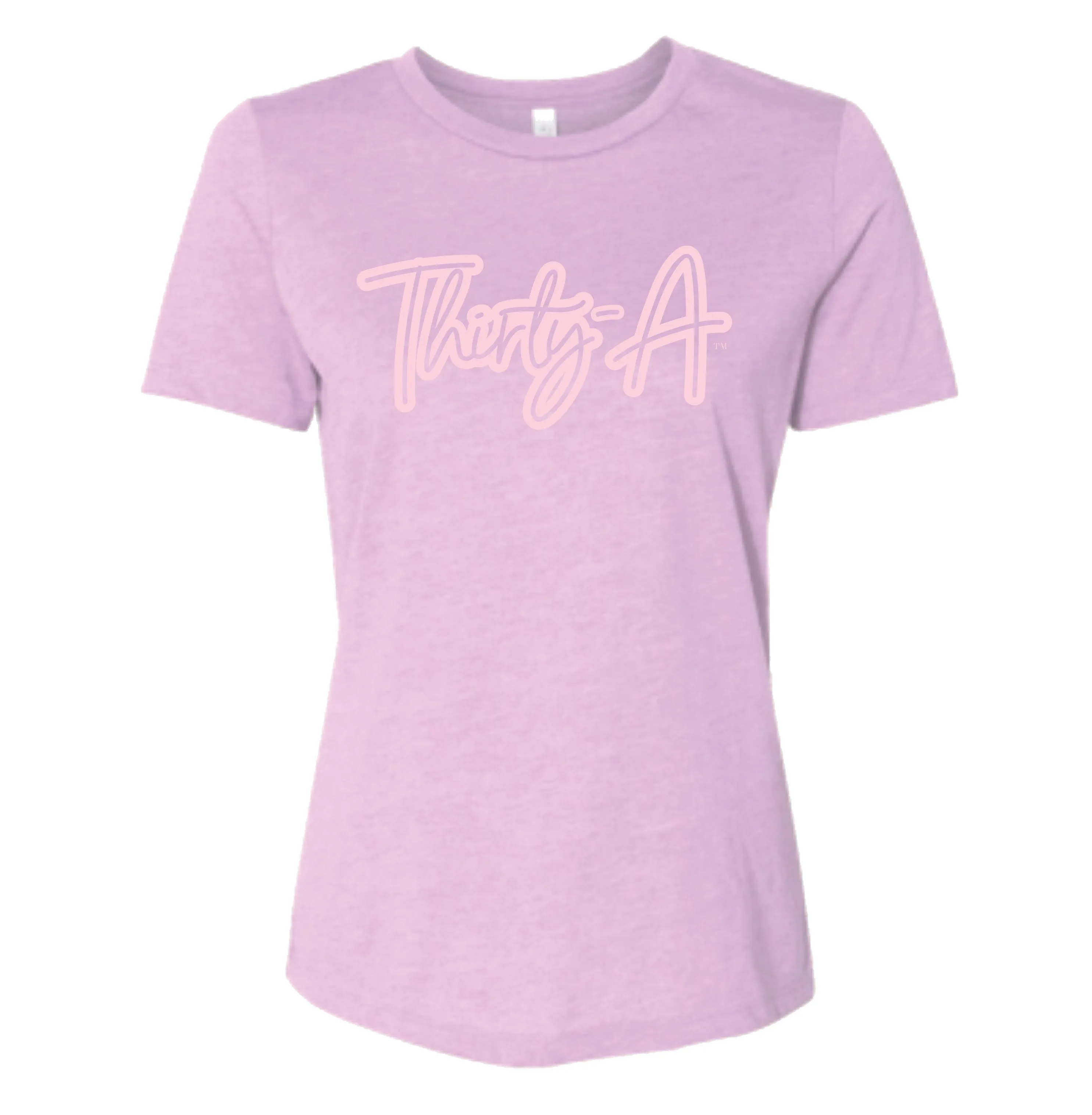 Ladies Lilac & Pink Thirty-A Tee