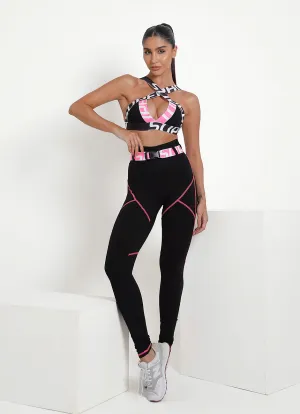 Legging Cós Alto Superhot Comfy Preto CAL5447