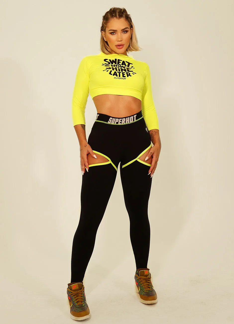 Legging Cós Médio Superhot Comfy Preto CAL5117